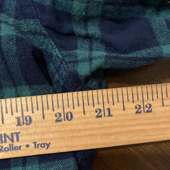 Men’s Size Large Haggar Clothing Button Down Plaid Flannel Shirt - Picture 6 of 16